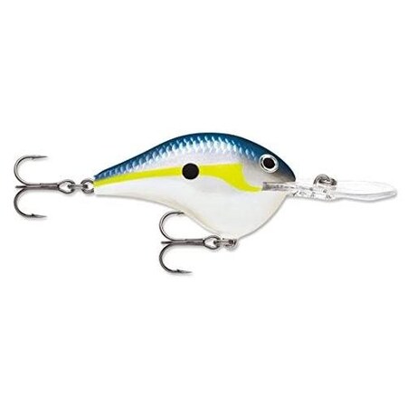 Rapala Dt 08, Balsa, 2 38 Oz, Running Depth 8', Vmc 5 Trebles, Helsinki Shad DT08HSD